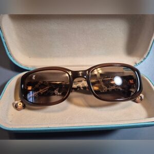 Coach Leopard Print Brown Sunglasses